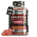 Iron Labs Nutrition Creatine Monohydrate Gummies (90 Gummy Bears) - 3600mg Per Serving - LAB Tested - Strawberry Flavor - High Strength Creatina for Men & Women (90 Vegan Gummys)