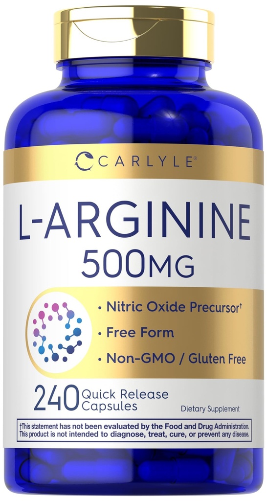 Carlyle L-Arginín 500 mg kapsuly 