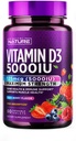 Postavený podľa prírody Žuvateľný vitamín D3 5000 IU - Vitamín D doplnok žuvačky 