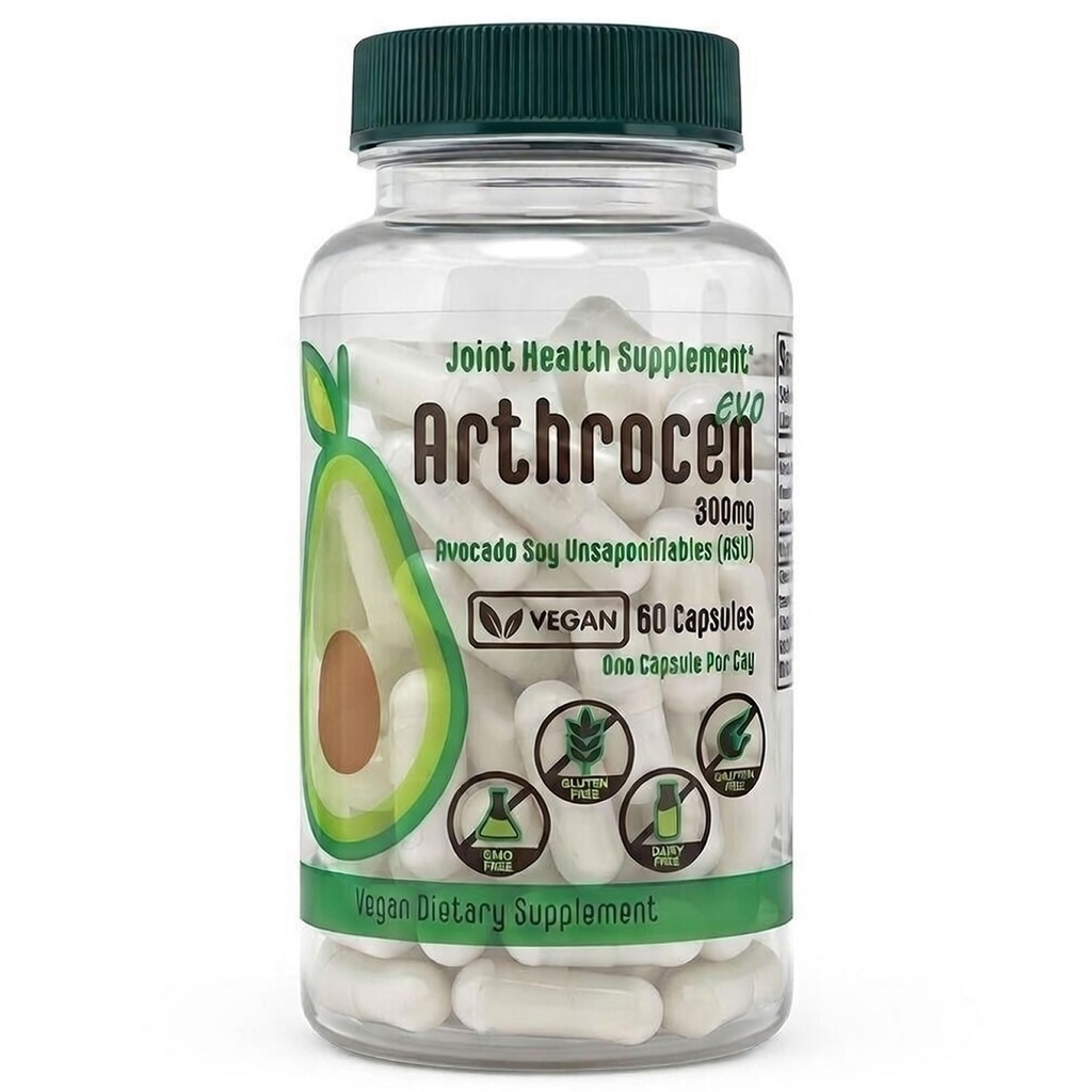 EVO Vegan Joint Health Supplement, 300Mg Avocado Soy Nezmydelniteľný, 60 Day Supply, One Capsule per Day (2 mesiace)