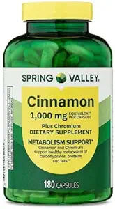 Generic Spring Valley Škorica Plus Chróm, 1000 mg, 180 Počet Kapsule - Prírodné diétne doplnok pre Všeobecné wellness & + Sticker Dri Store