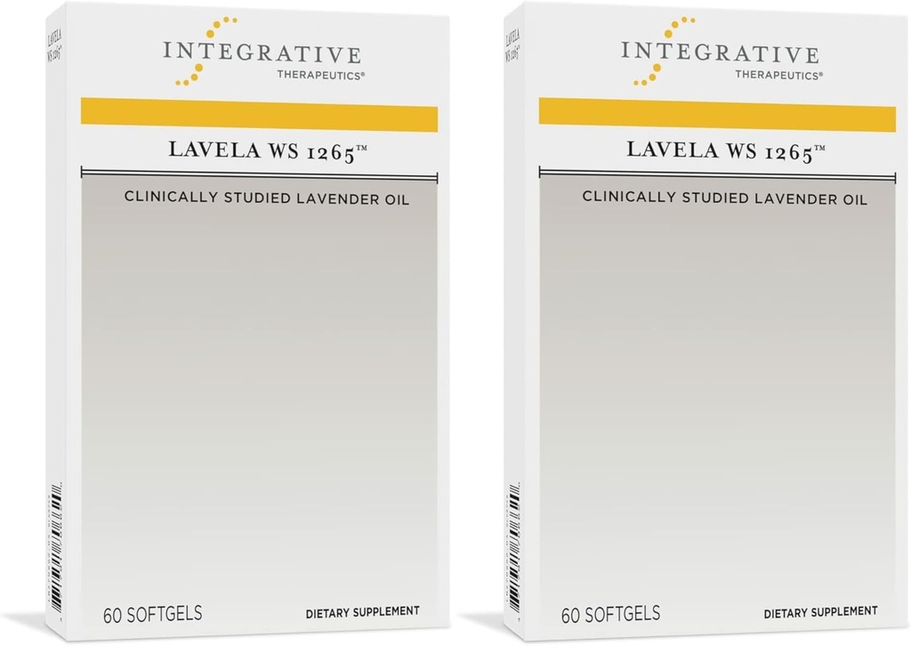 Integratívne terapie Lavela WS 1265 - Levanduľová Essential Oil Supplement for Sleep & Stres Support* - Mliečne - 120 Softgels (120 Servis)
