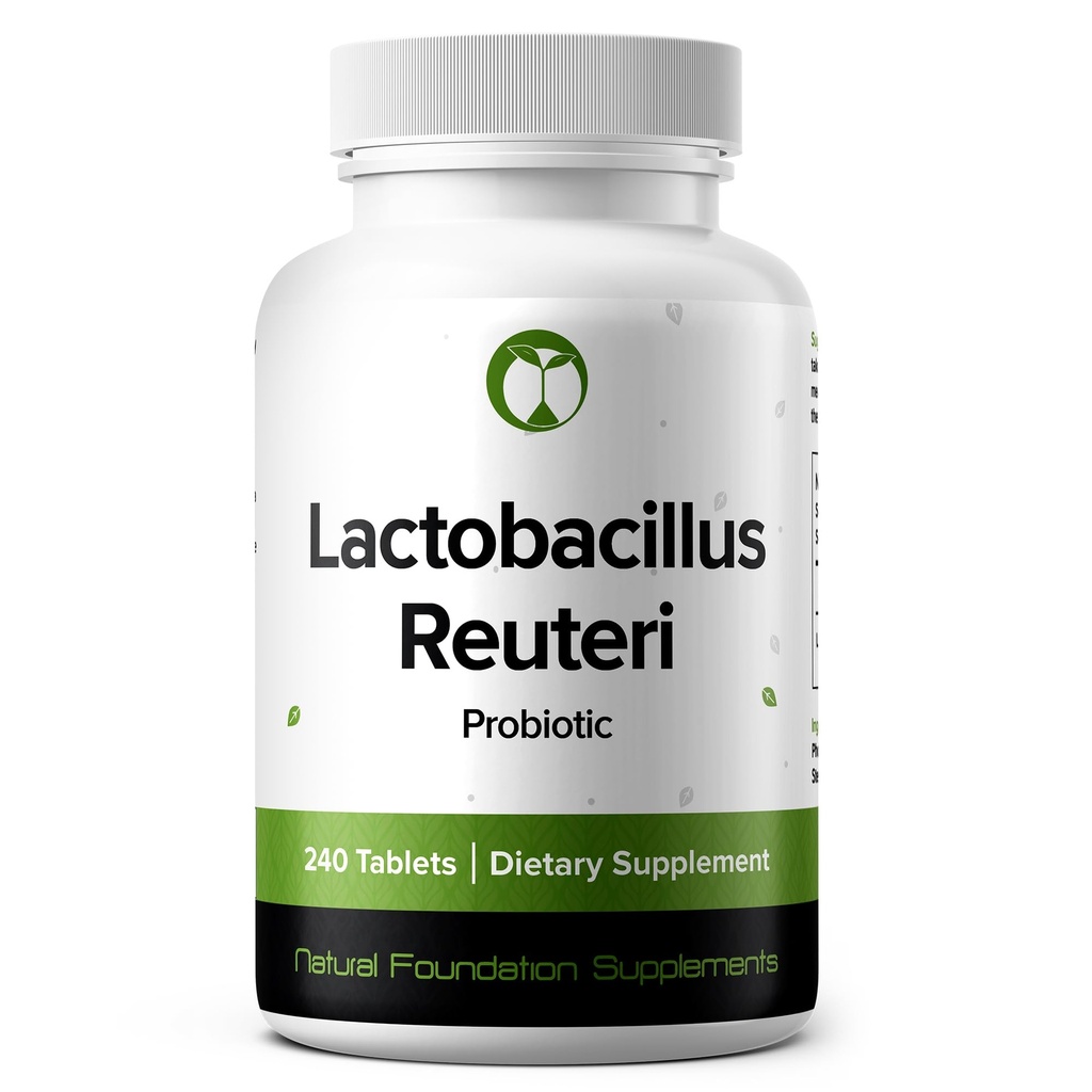 Lactobacillus Reuteri Probiotic Supplement 240 Tablety 3 Milión CFU Probiotiká pre mužov a ženy Podpora Intestinálna trávenie a zdravie Gut (240, Lactobacillus Reuteri)
