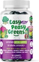 EasyPeasyGreens Daily Veggie Gummy pre deti - 90 Zelené Gumies - Pomáha Picky Eaters dostať ich zeleninu v - Vyrobené s 10 skutočné rastlinné extrakty a 100% Vegan