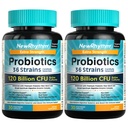 NewRhythm Probiotiká 120 miliárd CFU 36 Kmene, 3-in-1 Probiotiká pre tráviace zdravie a imunitnú podporu s prebiotikami a enzýmami, probiotiká pre ženy a mužov, Vegan Targeted Release Supplement, 60ct