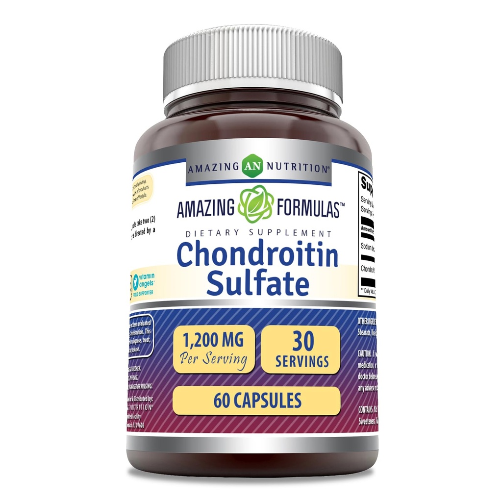 Amazing Formules Chondroitin Sulfate 1200 mg Per Serving Supplement 