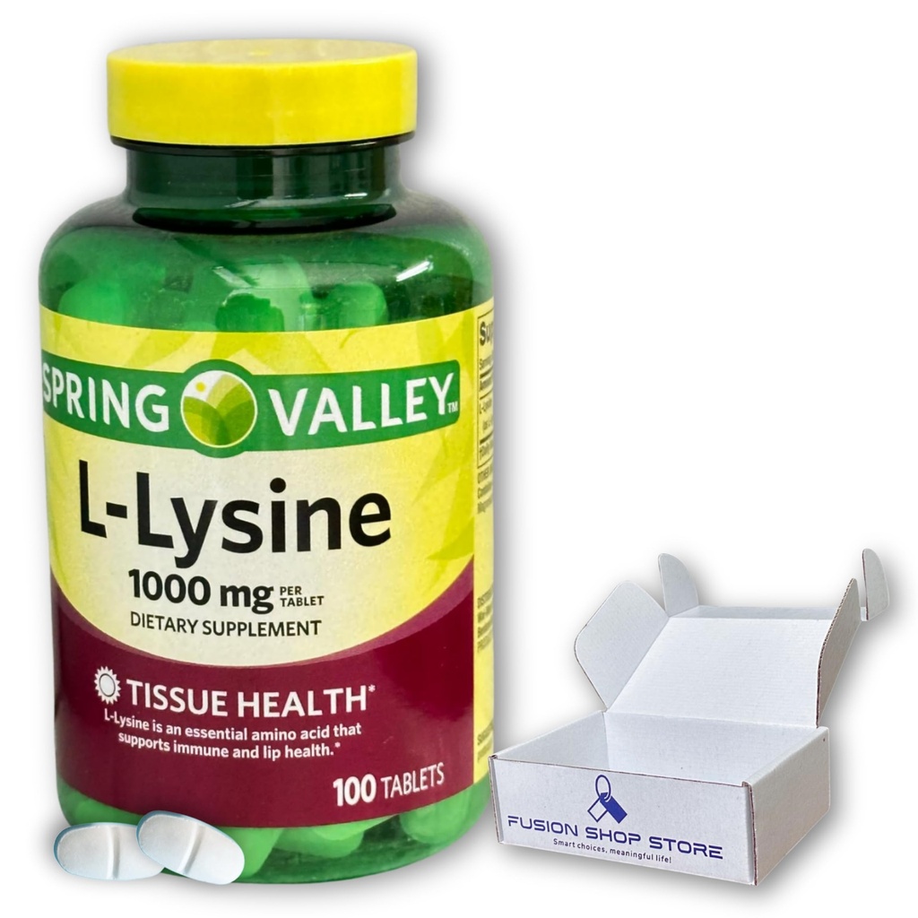 L-lyzín 1000 mg- esenciálne tablety aminokyselín, 100 kt (Pack of 1)