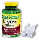 L-lyzín 1000 mg- esenciálne tablety aminokyselín, 100 kt (Pack of 1)