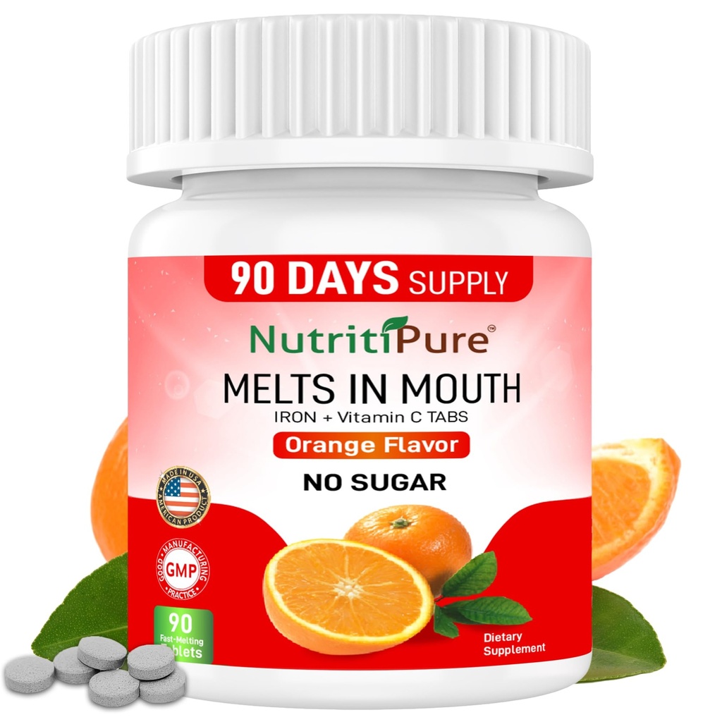 Tableta žuvacieho železa pre ženy/Men (Cabonyl železo 18 mg s vitamínom C 30 mg) v oranžovej aróme 90 počet (1)
