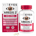Viteyes AREDS 2 Bezzinková Macular Support, Natural Allergens Free Kapsule s vitamínom E, vitamín C, luteín a zeaxantín, žiadny zinok, žiadna meď, očný lekár dôveryhodný, vyrobené v USA, 120 Ct