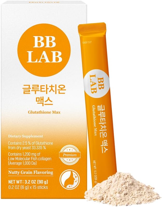 BB LAB Glutatión Max prášok Stick Supplement, Kórea Glutatión, nízkomolekulárna rybia kolagén pre ženy, vitamín C, rýchla absorpcia, antioxidant, anti-aging