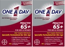 ONE A Day Proactive 65+, Mens & Women Multivitamín, Supplement with Vitamín A, Vitamín C, Vitamín D, a Zinok pre podporu imunitného zdravia*, Vápnik, Kyselina listová & More, Tablet 150 Počet (Stock of 2)