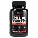 Antarktída Krill olej 1000mg (120 Softgels) Omega 3 Rybí olej doplnok s EPA, DHA a astaxantín - pre kĺb, mozog, a, Podpora srdca pre mužov a ženy