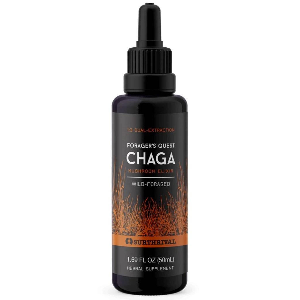 Surthrival: Chaga Mushrom Extract Forager's Quest, 50 ml, Featuring Nature