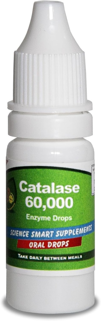 Catalase 60.000 - Science Smart - Unikátny - Najvyššia potencie plná absorpcia Enzyme Supplement. 31 dávok pre 1 mesiac použitia. (10 ml).