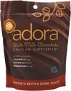 Adora Premium Vitamín D3 Horčík a vápnik Supplement, 500 mg, Mliečna čokoláda, 30 Počet