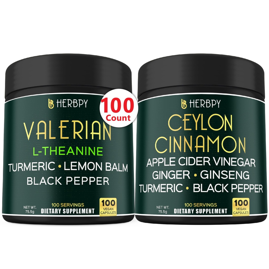 Bundle 5in1 Valerián Root Supplement & 6in1 Premium Ceylon škorica doplnky