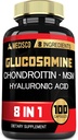 7000 mg Glukozamín Chondroitín MSM s Imunitným doplnkom - podporná kosť, spoločné zdravie, imunitný systém a celkové zdravie - 100 kapsúl