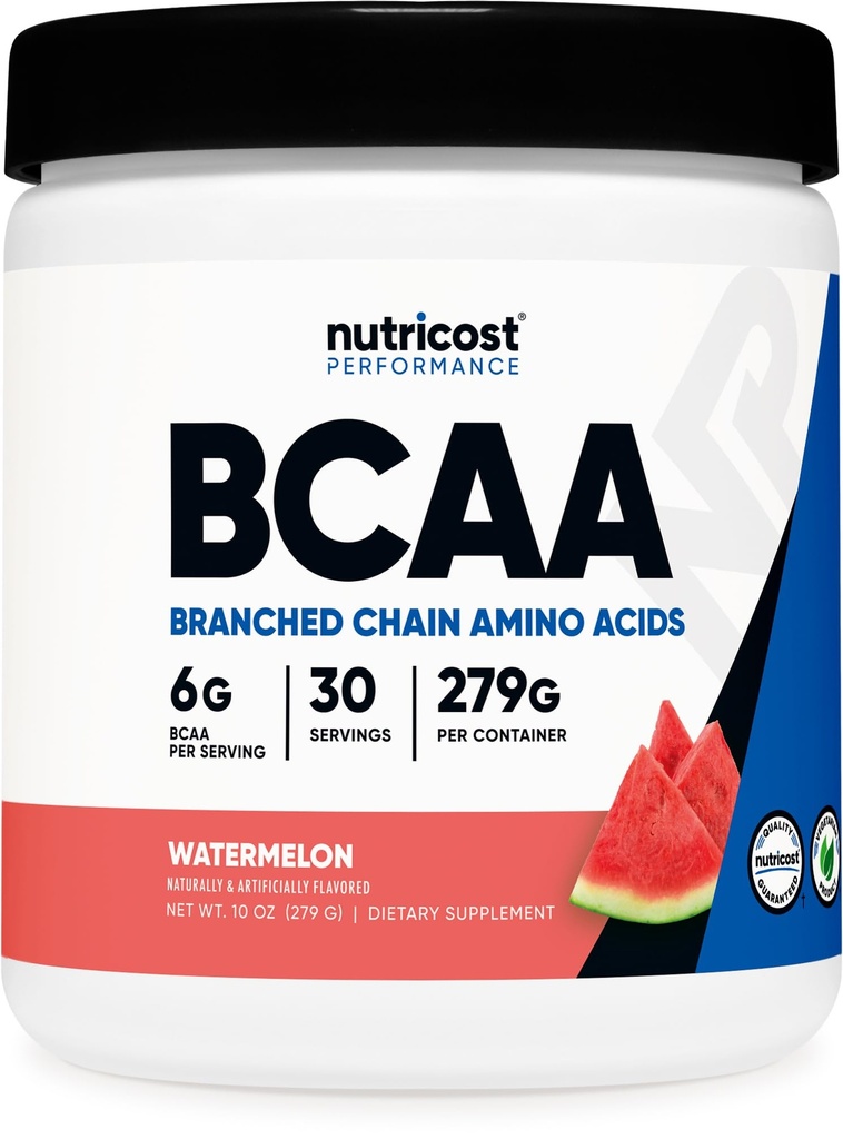 Nutricost BCAA prášok (Watermelon, 30 Servings) - Optimálny pomer 2:1:1