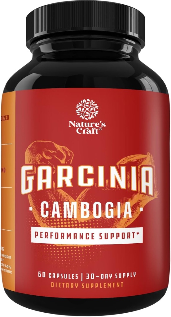 60% HCA Pure Garcinia Cambogia Extract - Bloky Carb Absorpcia - Supristre Apetite - Popáleniny tuku - Prírodné Chudnutie doplnok pre mužov a ženy 60 Kapsule - 30 Podávatelia