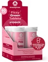 Amazing Grass Electrolyte Tablety, Fizzy Greens Tableta na ochutenú vodu s vitamínmi, hydratovaná jahodová citrónová limonáda, 10 grófov (packing May Vary)