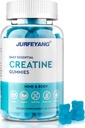 NutraBits Kreatínmonohydrát Gummies, 5g Kreatínmonohydrát na podanie - bez cukru alebo umelých farieb, Vegan & Halal - čučoriedková príchuť - 60 Gummies