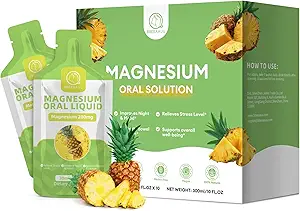 Tekutina citrát horečnatý (10 oz), vysoká absorpcia perorálny roztok citrát horečnatý s hypromelínom, vitamín C3 B6 zinok na noc, podpora svalov a energie