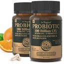 Probiotiká s prebiotikami pre mužov a ženy - 35 kmeňov Organické probiotiká 100 miliárd CFU pre zdravie Gut a trávenie, Vegan Acidophilus Probiotiká Supplement, Non-GMO Raw Probiotic 120 Caps