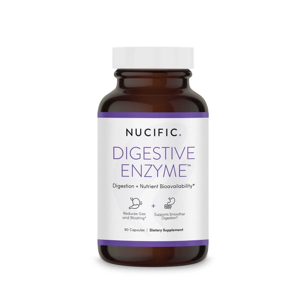 Nucific Digestive Enzyme Supplement to Support Digestion and Nutrient Biodostupnosť, 90 Count