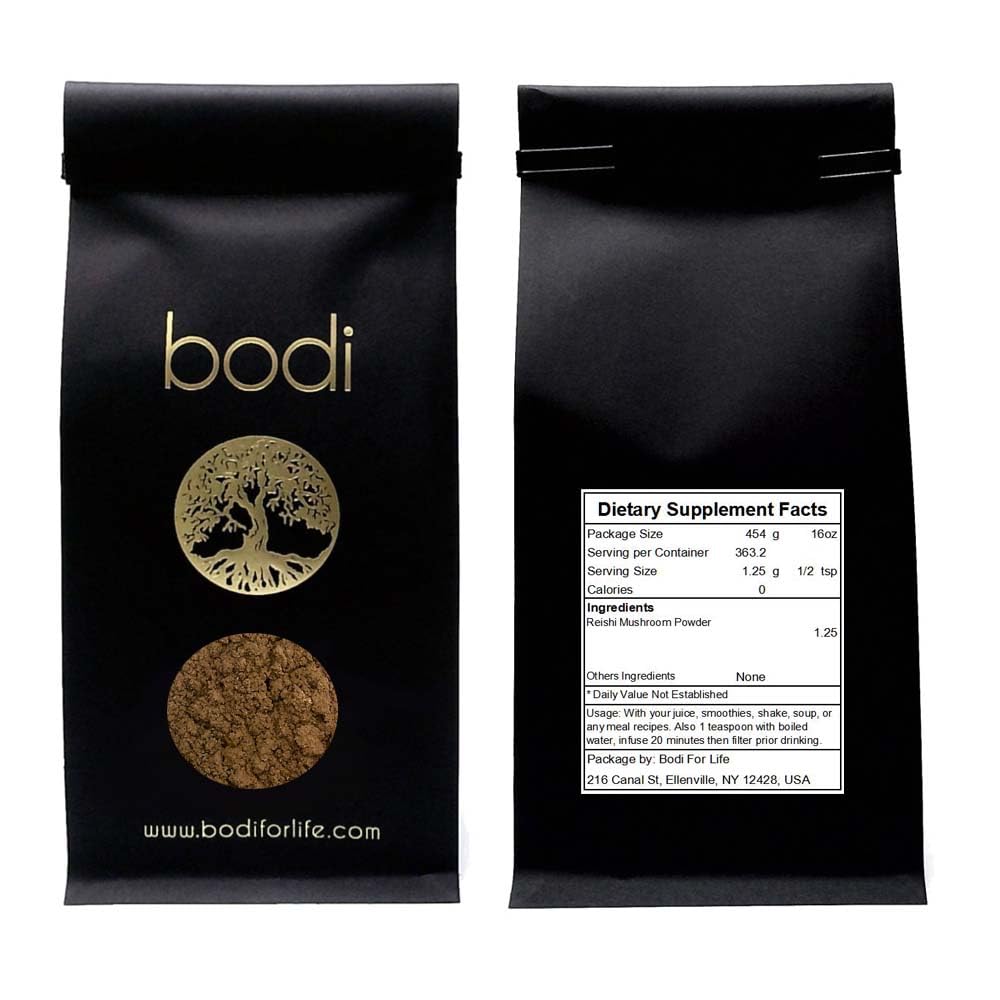 bodi : Reishi Mushroom Powder | 4oz to 5lb | 100% Pure Natural Hand Crafted (1 lb)