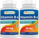 Najlepšie prírodné vitamín B6 50 mg 250 tabliet (počet 250 (počet 2)
