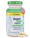 SUPER SPOLOČNÁ PODPORA: Glukozamín, chondroitín, MSM, Turmeric, Collagen & FruiteX- B Joint Supplement, Maximum Pain Management, Bone & Muscle Health, Flexibility & Mobility for Men & Women, 90 Kapsule