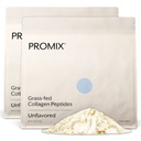 Promix Hydrolyzed Collagen Peptides - Typ 1 Tráva Fed Collagen, 4,7 g glycín, Bioaktívne peptidy typu 3 - Nepríchuť - 2,5 libra (Stock of 2)