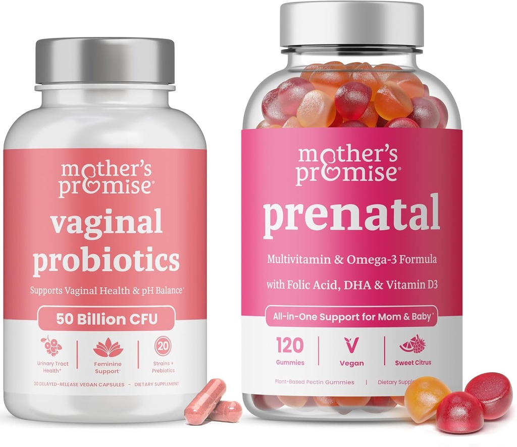 Sľub matky prenatálne vitamínové guličky a vaginálne probiotiká pre ženy