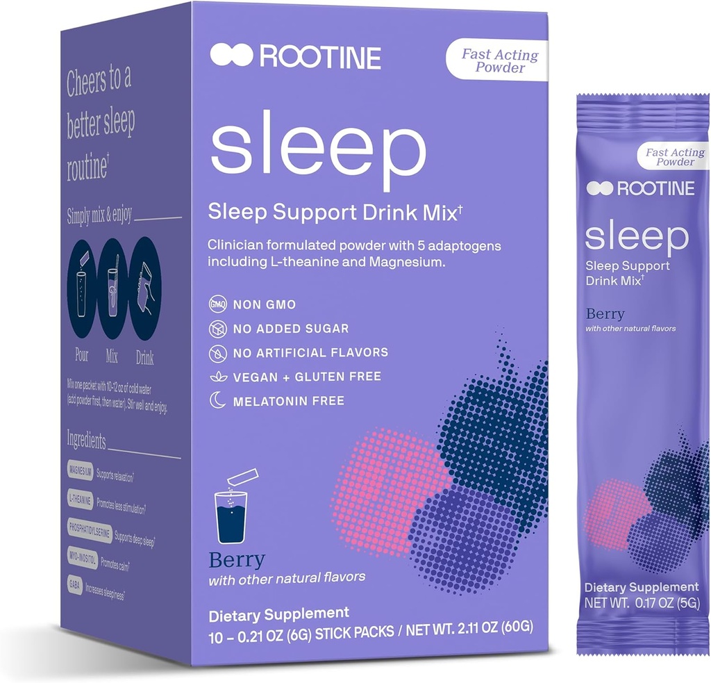 Supplement sleep, Melatonín bez horčíka Pokojný prášok, GABA, L-Theanine, Myo-inozitol, Pokojný spánkový nápoj Mix pomôcť Relax, Spánkový prášok, Magnézový prášok pre spánok, Super Pokojný nápoj Mix 24pk