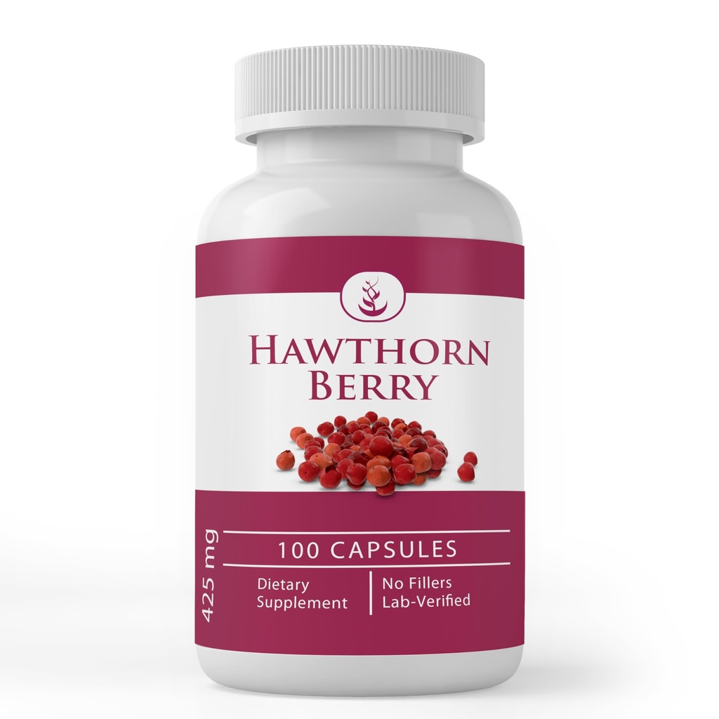 PURE ORIGINÁL SUROVINY Hawthorn Berry, (100 Kapsule) Always Pure, No Additives Or Fillers, Lab Overfied