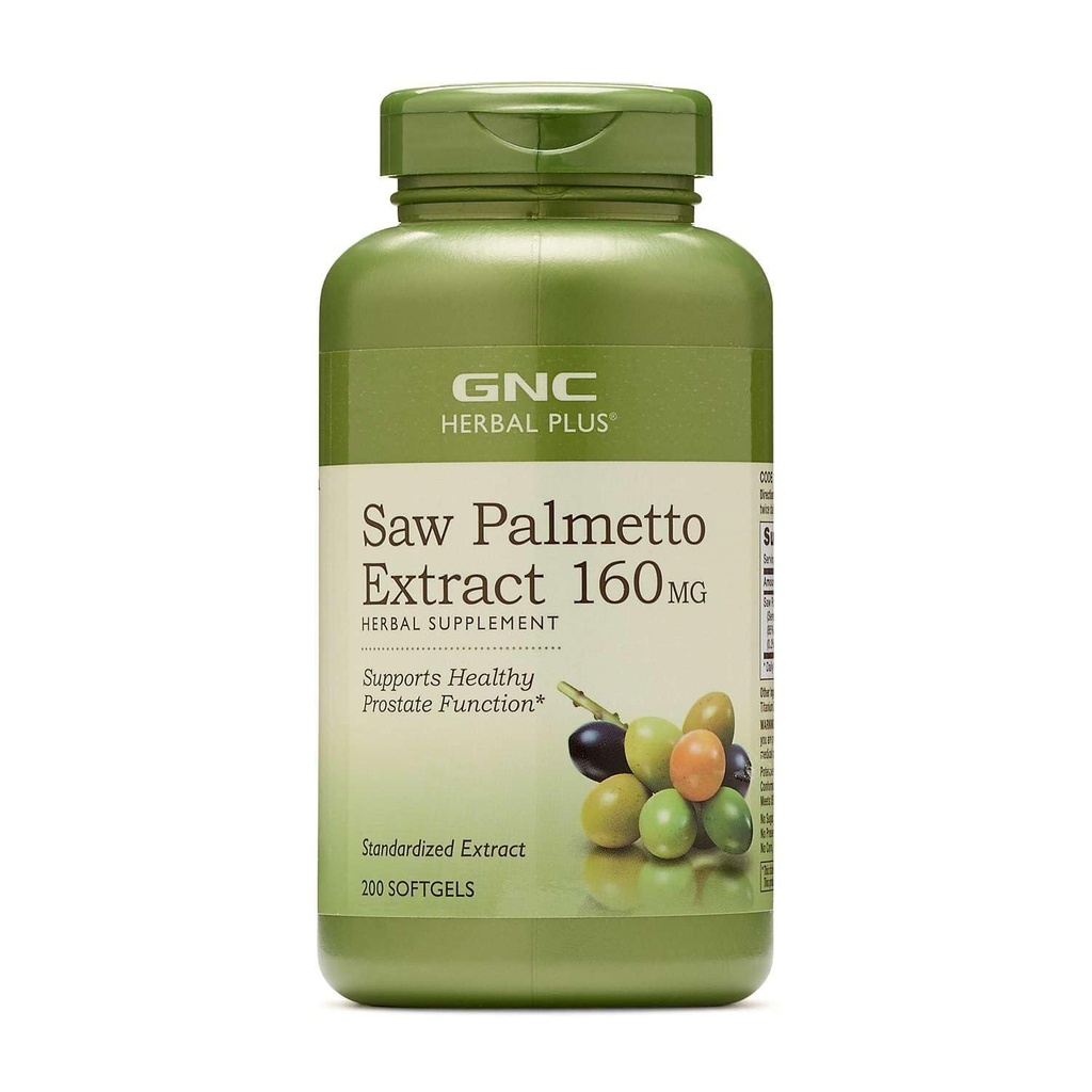 GNC bylinná píla Palmetto Extract 160mg Supplement, 200 Servings