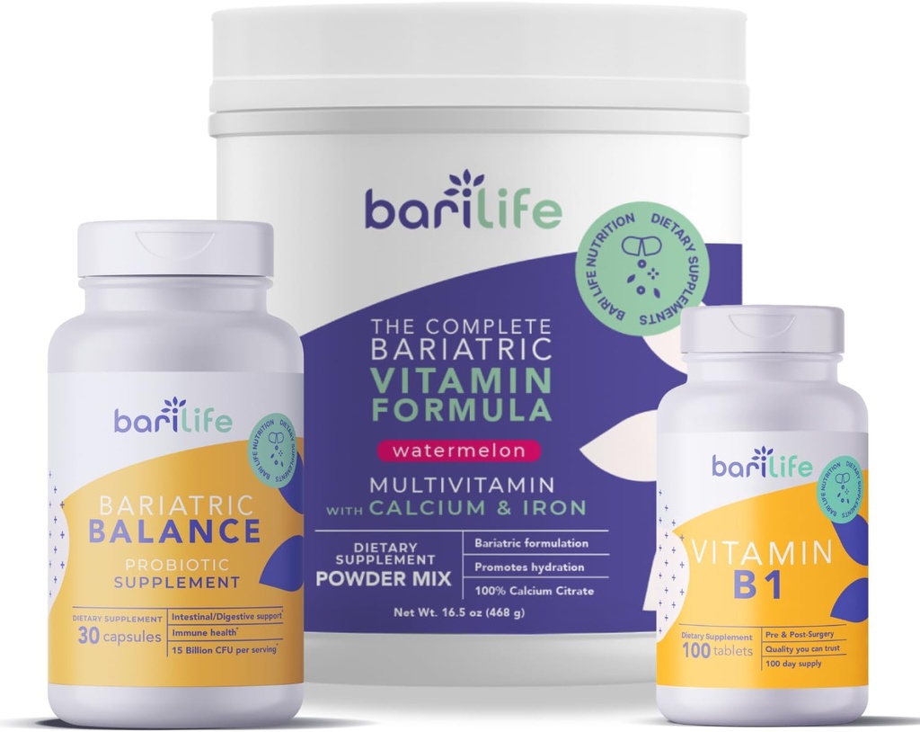 Bari Life Complete Bariatric Multivitamín Powder (Watermelon) a Bariatric Balance