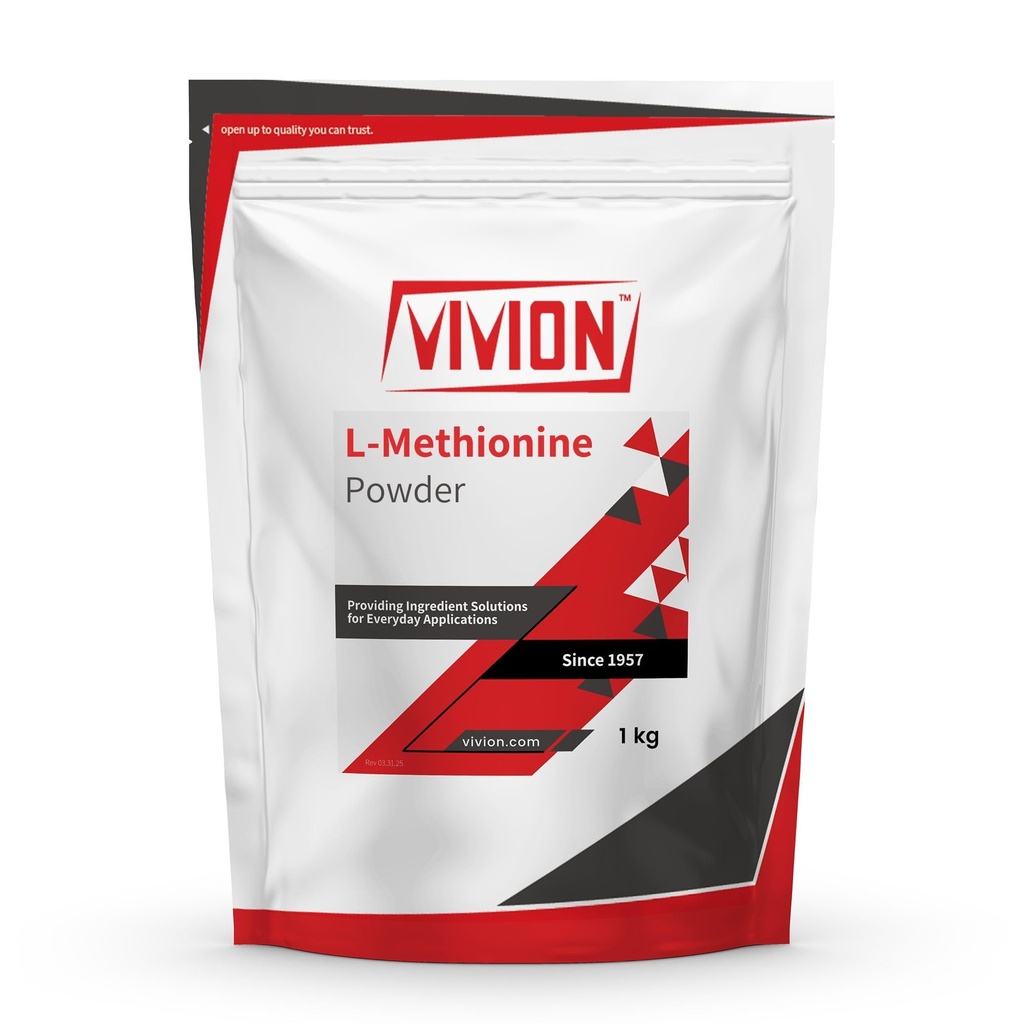 L-Methionine Powder - 1000 Grams - Amino Acid - Powdered for Manufacturing Liver Support & Antioxidant Protection Tablet Capsule Formulations - 1 kg (2.2 lb)