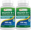 Najlepšie prírodné vitamín B1 ako tiamín mononitrát 500 mg tablety (120 počet (pár 2)