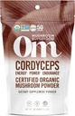 OM MUSHROOM SUPERFOOD Cordyceps Organic Mushroom Powder, 3,5 Ounce, 50 Servings, Energy, Power, Stamina and Endurance Support, Superfood Supplement for Sports Performance