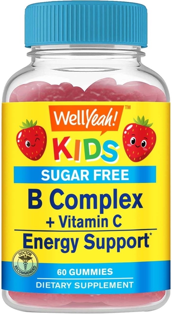 WellYeah Deti vitamín B komplex cukru bez Gumies 