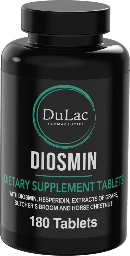 Dulàc - Diosmin Hesperidín 1000mg Dietary Supplement 180 tablets, obohatené o konský gaštanový extrakt a mäsiar Broom