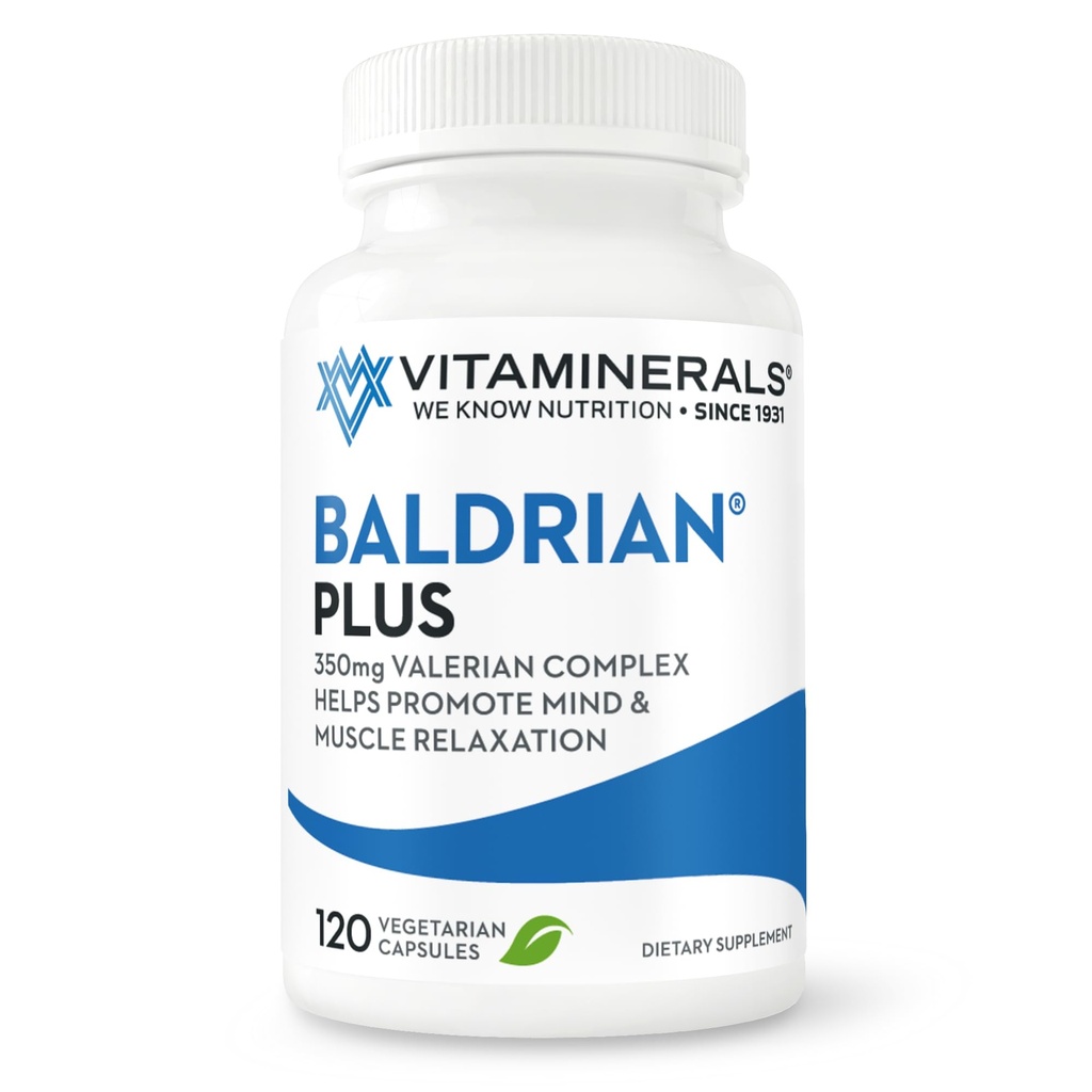 Vitamíny 33+ Baldrian® Plus Prírodná relaxačná podpora Štandardizovaný Valeriánsky extrakt (120)
