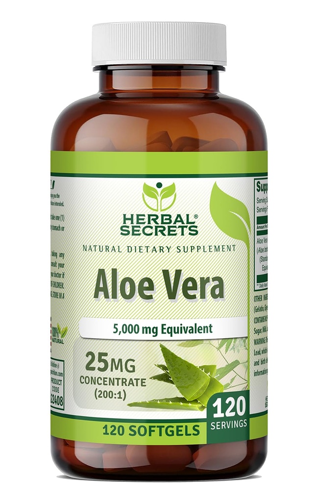 Bylinné tajomstvá Aloe Vera 25 Mg koncentrát 200:1 