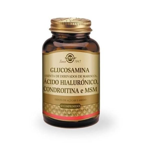 Solgar Triple Sila Glucosamine Chondroitin MSM, 60 Tablety - Podporuje zdravé kĺby, podporuje pohodlné pohyb - Shellfish Free - Gluten Free, Dairy Free - 30 Servings