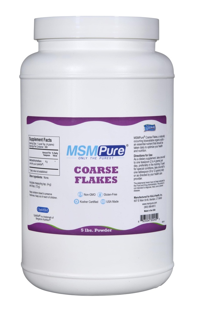 KALA ZDRAVIE MSMPure Coarse MSM Powder Flakes 