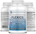 Flexicil Advanced Joint Mobility & Support | Glucosamine, Chondroitin, MSM, Hyaluronic Acid, Turmeric, Boswellia | Broad-Spectrum Bio-Enhanced Ingredients | 120 Vege-Capsules | 30-Day Supply