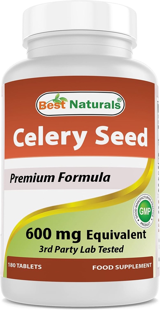 Najlepšie Naturals Zeler Seed 600 Mg Tablet, 180 Počet (8177160014401)