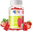 Domáce zvieratá Purest Glukozamín Chondroitín Gummy s extra silou MSM a bazy - spoločná podpora, Antioxidant Immune Suplement pre dospelých, mužov a ženy. jahody